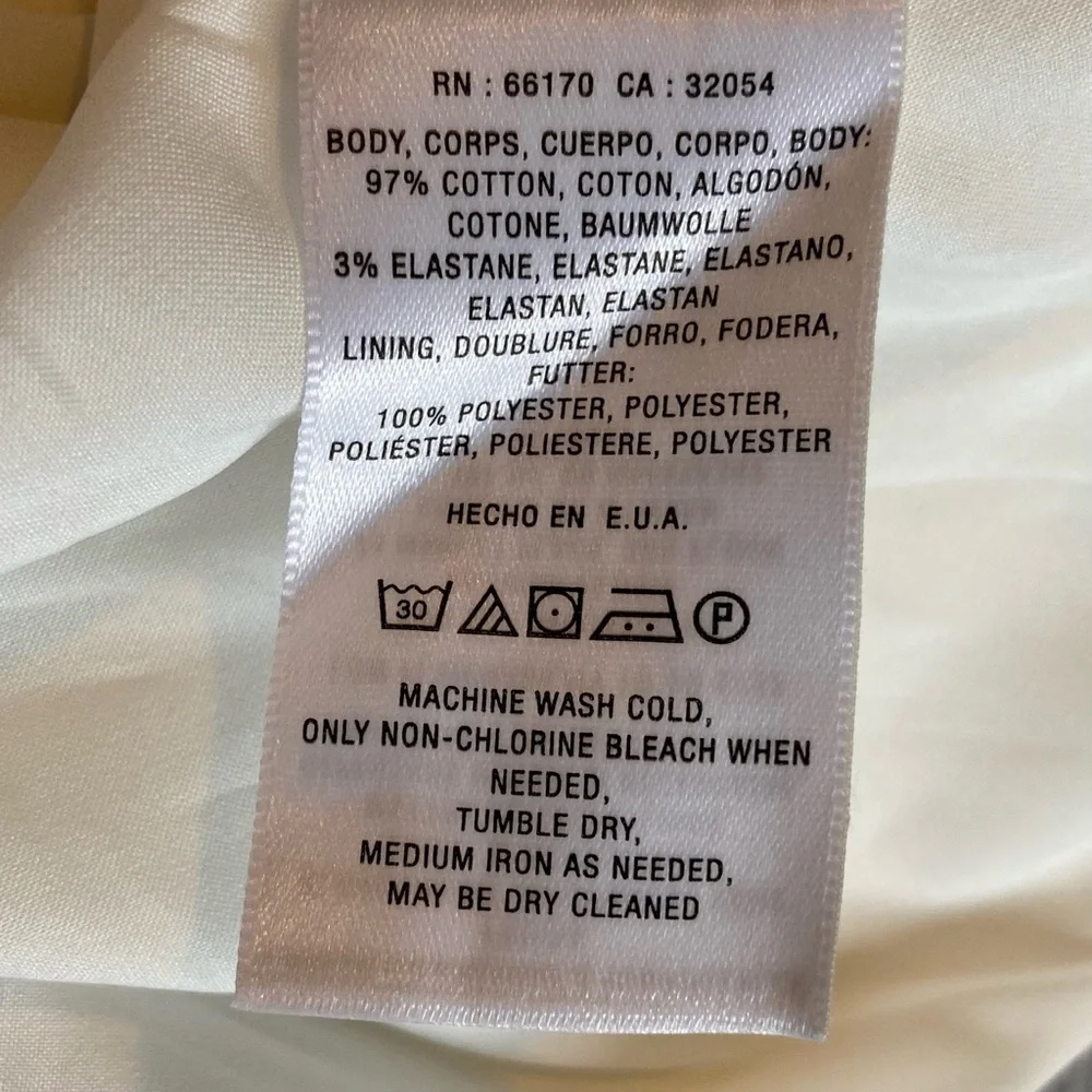 Anthropologie Ellender Painterly Skirt in Yellow & White w/Organza Trim | NWOT - Picture 4 of 14